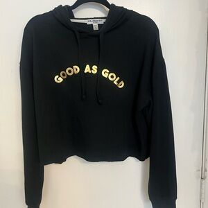 Cropped Black Hoodie
